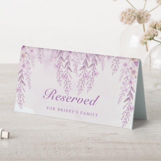 Elegant Soft Blush Lavender Wedding Reserved (In SItu (Table))