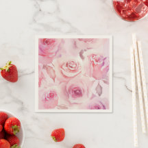 Elegant Soft Blush Pink Rose Floral, boho Love