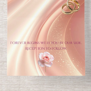Elegant Soft Blush Wedding Invitation