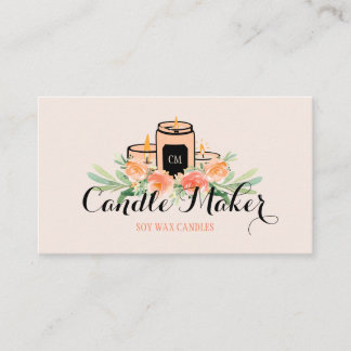 Elegant Soft Candle Soy Wax Homemade Business Card