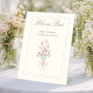 Elegant soft Fresh off the market Tabletop sign