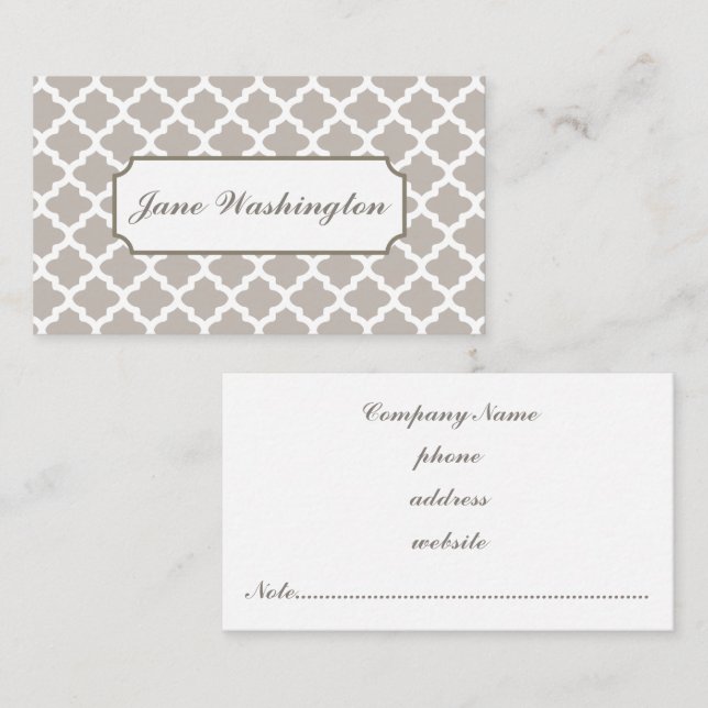 Elegant Soft Grey Business Card (Front/Back)