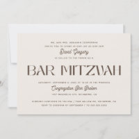 Elegant Soft Ivory Bar Mitzvah | Minimalist Jewish