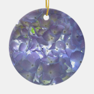 Elegant soft light purple floral purple hydrangeas ceramic tree decoration
