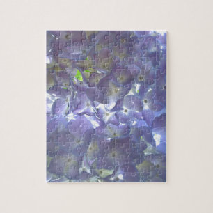 Elegant soft light purple floral purple hydrangeas jigsaw puzzle