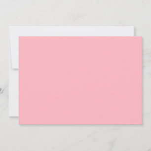 Elegant Soft Pink Blank Invitation Card