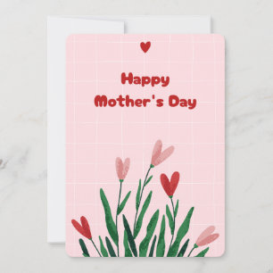 Elegant Soft Pink Floral Mother's Day Card