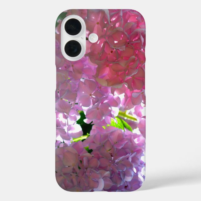 Elegant soft pink florals pink hydrangeas roses Case-Mate iPhone case (Back)
