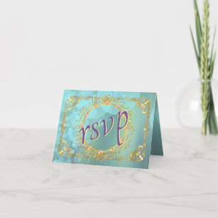Elegant Soft Teal Bubbles Thank You Card
