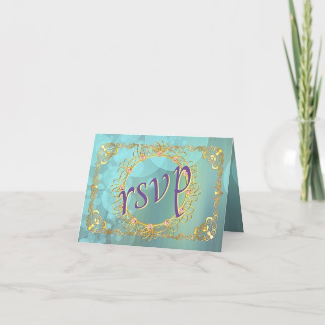 Elegant Soft Teal Bubbles Thank You Card (Front)