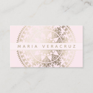 Elegant Solar Mandala Businesscards - Gold Business Card