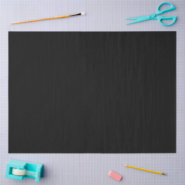 Elegant Solid Black Tissue Paper (Craft)