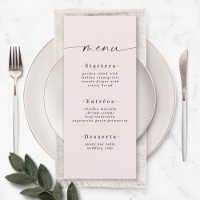 Elegant Solid Colour Blush Powder Pink Wedding