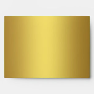 Elegant Solid Gold Linen Envelope