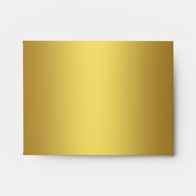 Elegant Solid Gold Linen Envelope (Front)