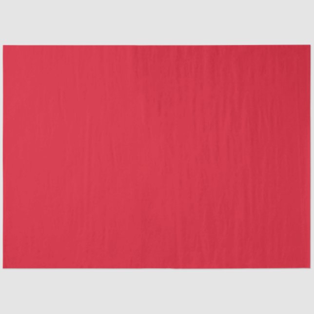 Elegant Solid Ruby Red Christmas Tissue Paper (Front)