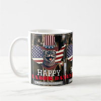 Elegant Solidarity worker Labour Day with USA flag