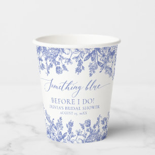 Elegant Something blue Bridal Shower Paper cup