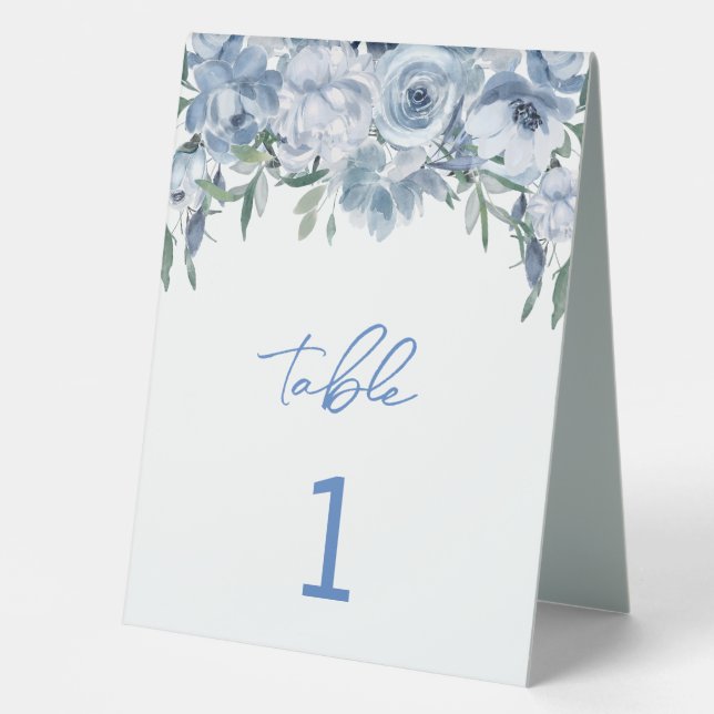 Elegant Something Blue Floral  (Front)