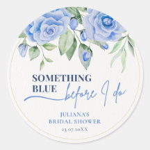 Elegant Something Blue Floral Bridal Shower
