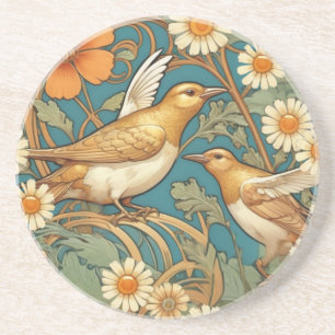 Elegant Songbird Decorative Ceramic Tile Coaster