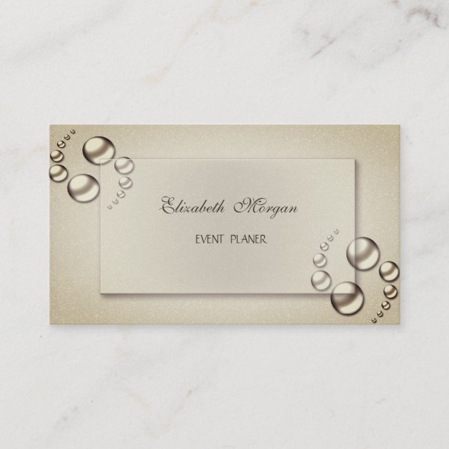 Elegant Sophisticated Chic  Proffesional Business Card (Front)
