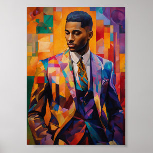 Elegant Sophisticated Gentleman Harlem Renaissance Poster