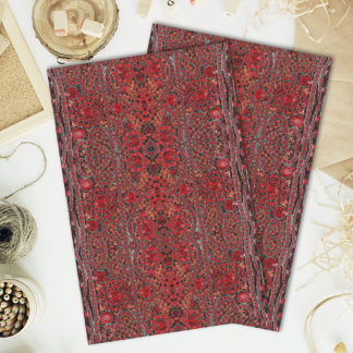 elegant sophisticated gold ruby red burgundy tissue paper