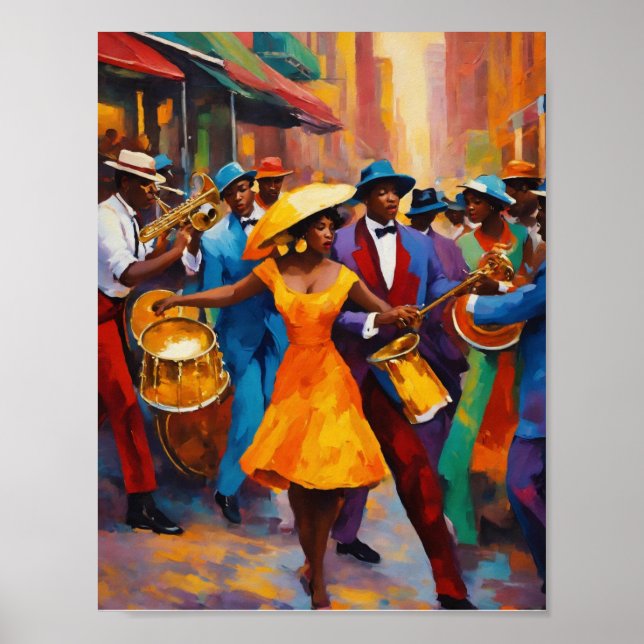 Elegant Sophisticated Harlem Renaissance Music  Poster (Front)
