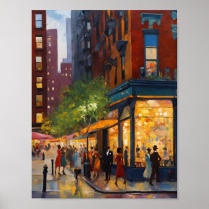 Elegant Sophisticated Harlem Renaissance  Poster