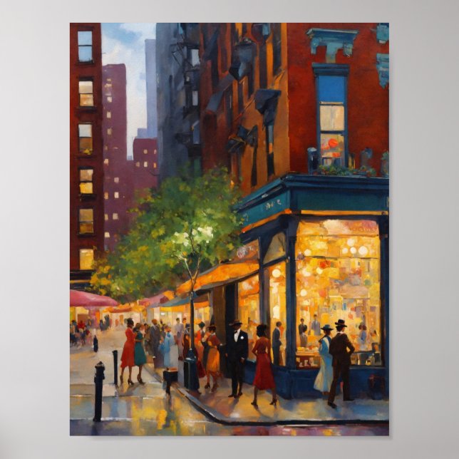 Elegant Sophisticated Harlem Renaissance  Poster (Front)