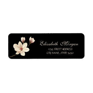 Elegant Sophisticated Magnolia Address