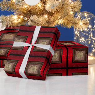 Elegant Sophisticated Monogram Wrapping Paper