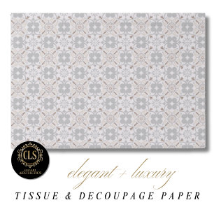 Elegant Spanish Tile Luxe Aesthetics  Tissue Paper