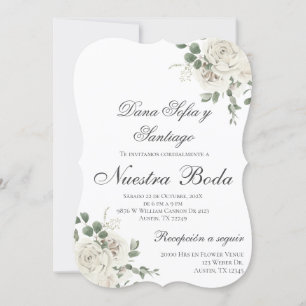 Elegant Spanish Wedding Invitation