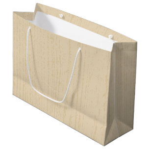 Elegant Spanish White Wood Grain Large Gift Bag