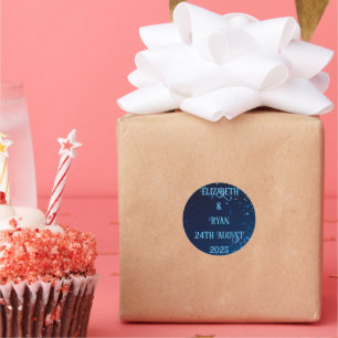 Elegant Sparkle Design for Wedding Sticker