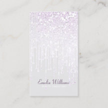 Elegant Sparkle White Glitter Drips Light Gray