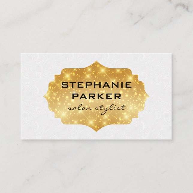 Elegant Sparkle / Wind Pattern Discount Card (Front)