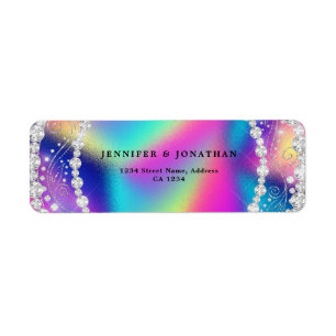 Elegant Sparkly Diamond Chic Rainbow Colourful