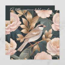 Elegant Sparrow Dusty Pink and Gold Floral