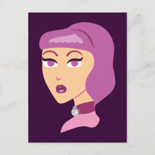 Elegant Spider Lady Postcard