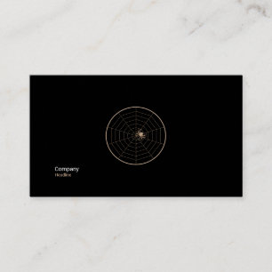 Elegant Spider Web Business Card