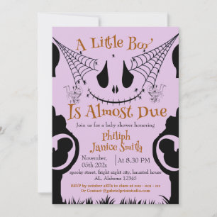 Elegant Spooky, Halloween Baby Shower  Invitation