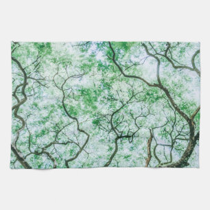 Elegant Spooky Leaves & Branches Kitchen Towel