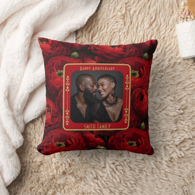 Elegant Spouse 10Th Anniversary Throw Pillow  (Blanket)