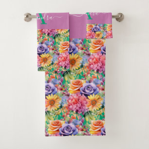 Elegant Spring Colors Towel Set