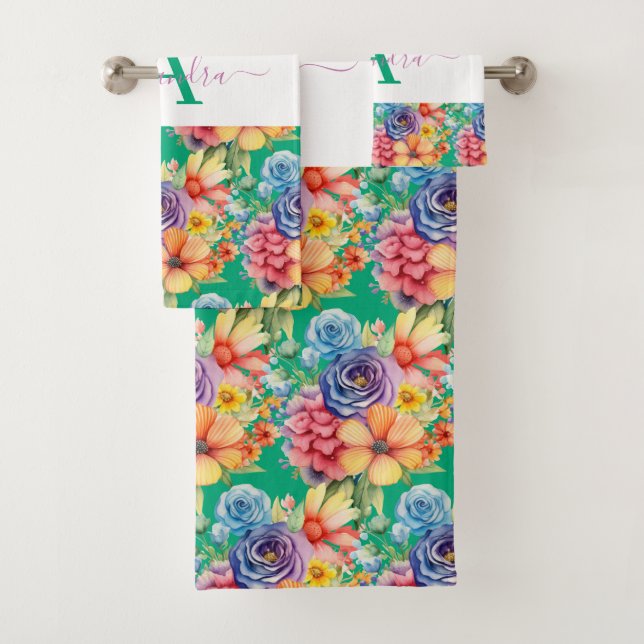 Elegant Spring Colours Towel Set (Insitu)