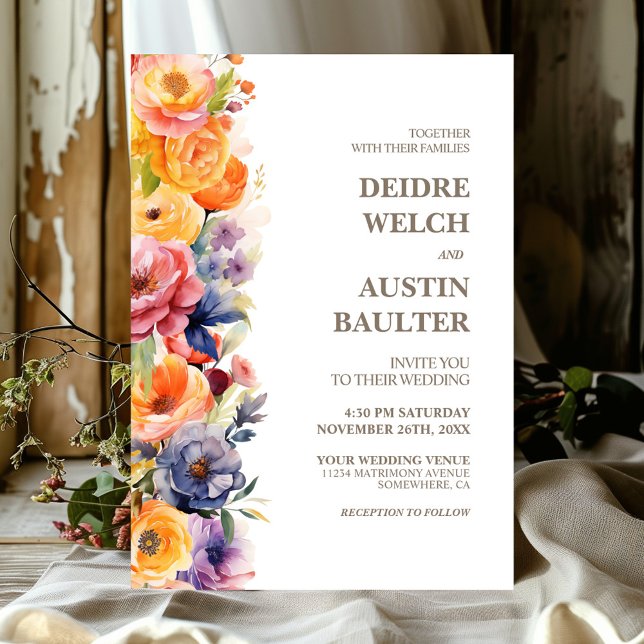 Elegant Spring Floral Wedding Invitation (Creator Uploaded)