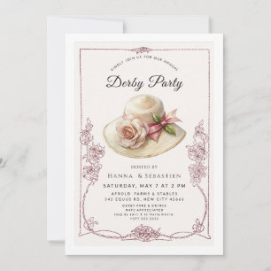 Elegant Spring Hat Garden Party Invitation